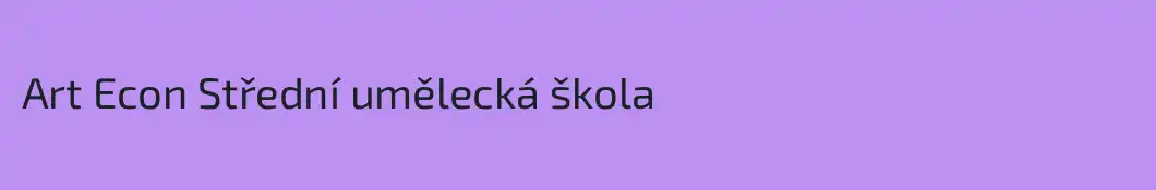 Art Econ Střední umělecká škola